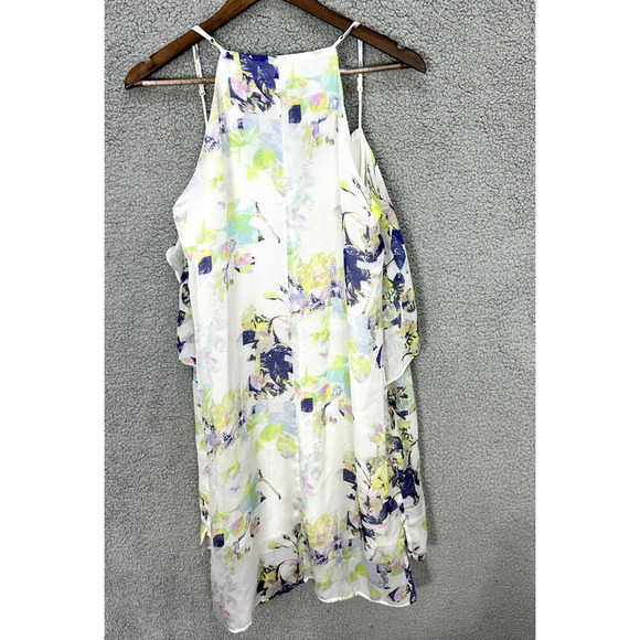 BCBGeneration Shift Dress Womens Large Floral Abstract Sleeveless Boho Y2K - Picture 3 of 7